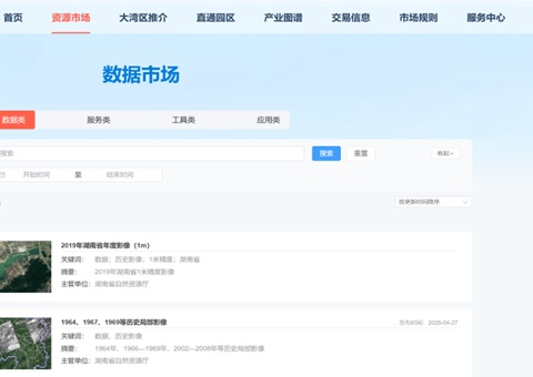 “数据市场」佚式开明，湖南天然资源全身分市场再添沉要拼图